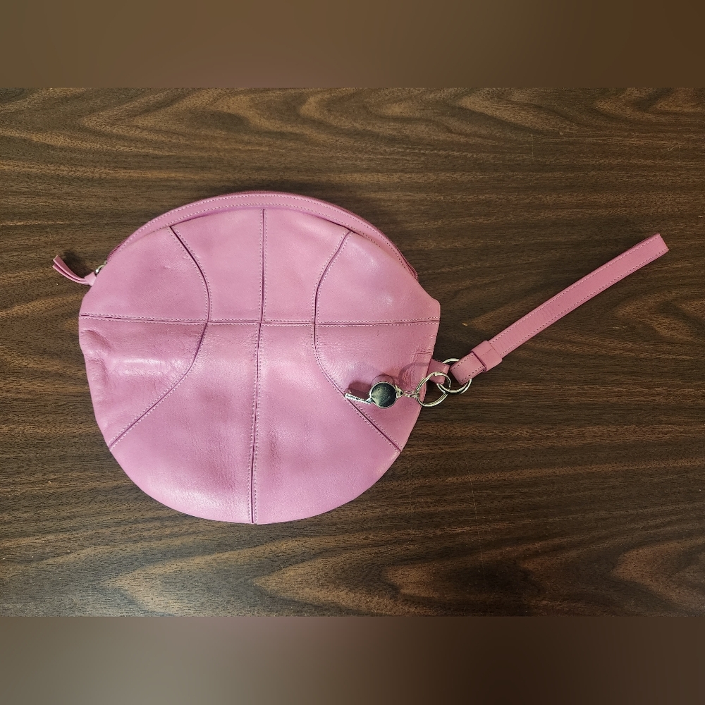 RED24 Pink Leather Folding Basketball Sports Wristlet